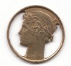 Dcoupe dans une pice 50 centimes 1941