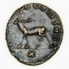 Gallien 253-268 - AE antoninianus - Cerf marchant  gauche