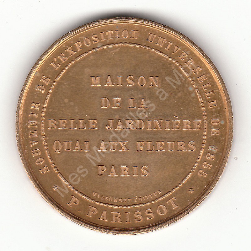 Exposition Universelle 1855 - Napoléon III et Joséphine - Belle Jardinière. Exposition Universelle 1855 - Napoléon III et Joséphine - Belle Jardinière.