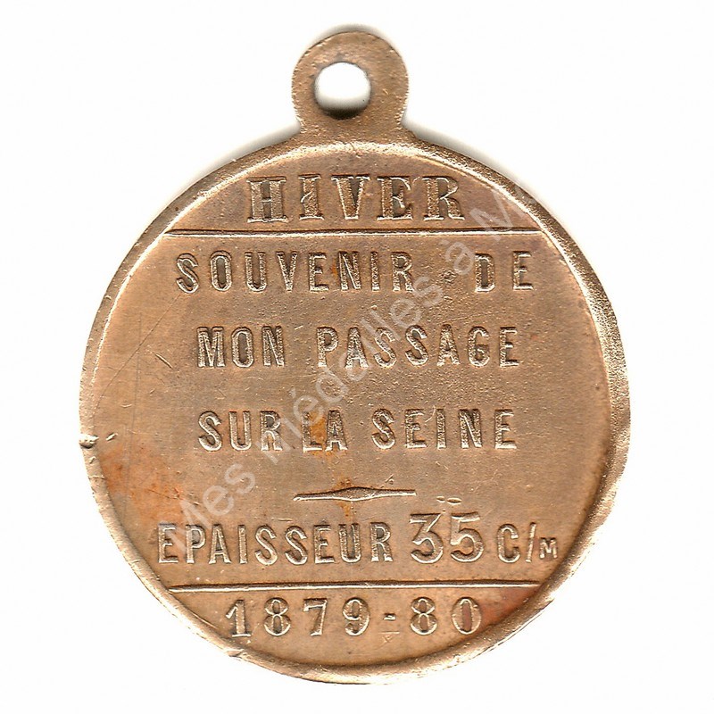 Traverse de la Seine  pied - Hiver 1879