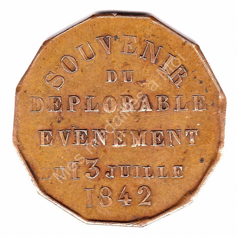 Ferdinand Philippe - DUC D'ORLEANS - Souvenir du dplorable vnement - 1842
