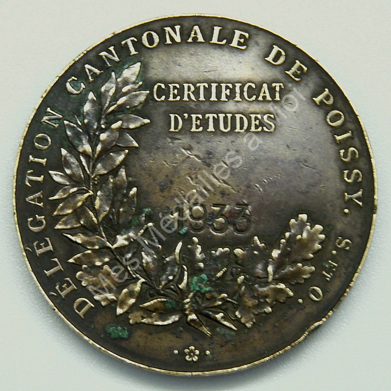 Certificat d'tudes - Poissy - 1933