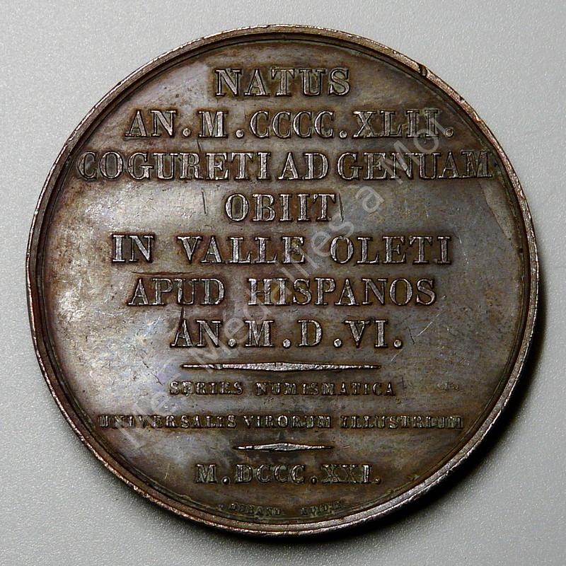 Christophe Colomb - Series numismatica - 1821