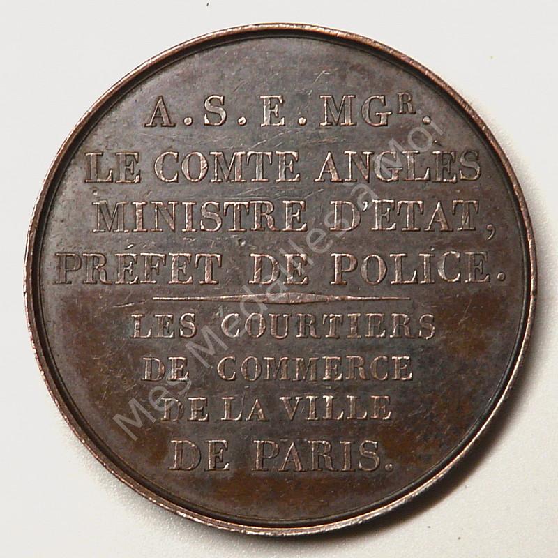 Les courtiers de commerce de Paris pour Jules Angls - 1818