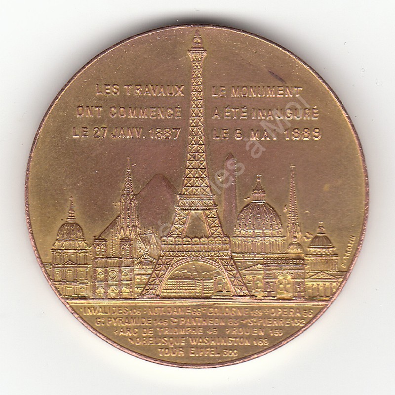 Souvenir Ascension Tour Eiffel 1889