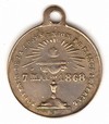 Napoléon IV - Médaillette de 1ère communion - 1868 (a) Napoléon IV - Médaillette de 1ère communion - 1868 (a)
