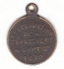Minuscule médaillette Proclamation de la République 4 septembre 1870 Minuscule médaillette Proclamation de la République 4 septembre 1870