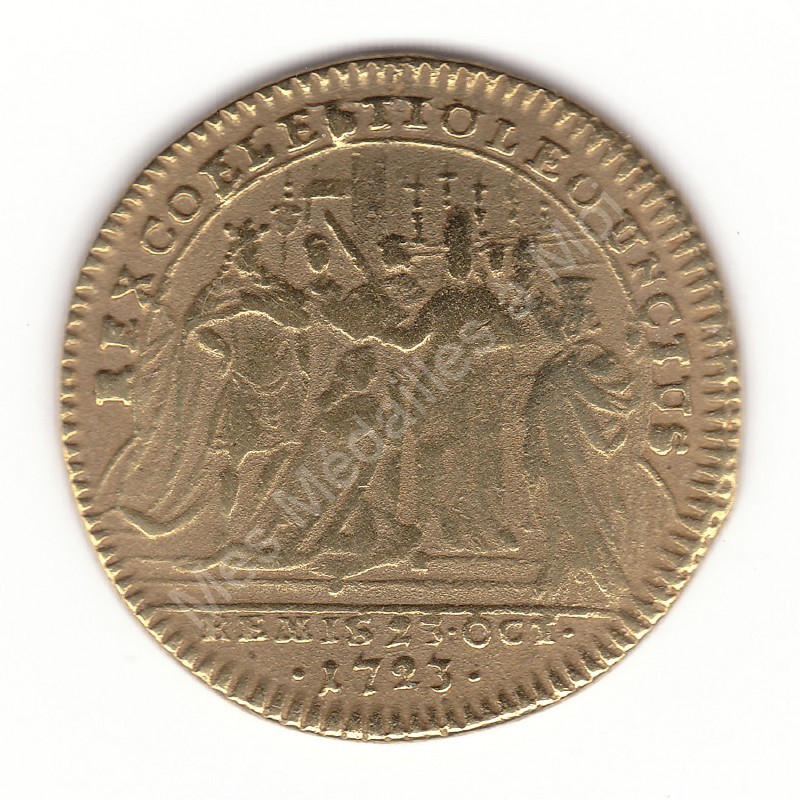 LOUIS XV - Sacre  Reims - 1723