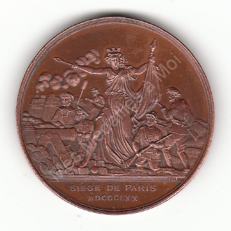 Siège de Paris de 1870 - Jeton de présence Siège de Paris de 1870 - Jeton de présence