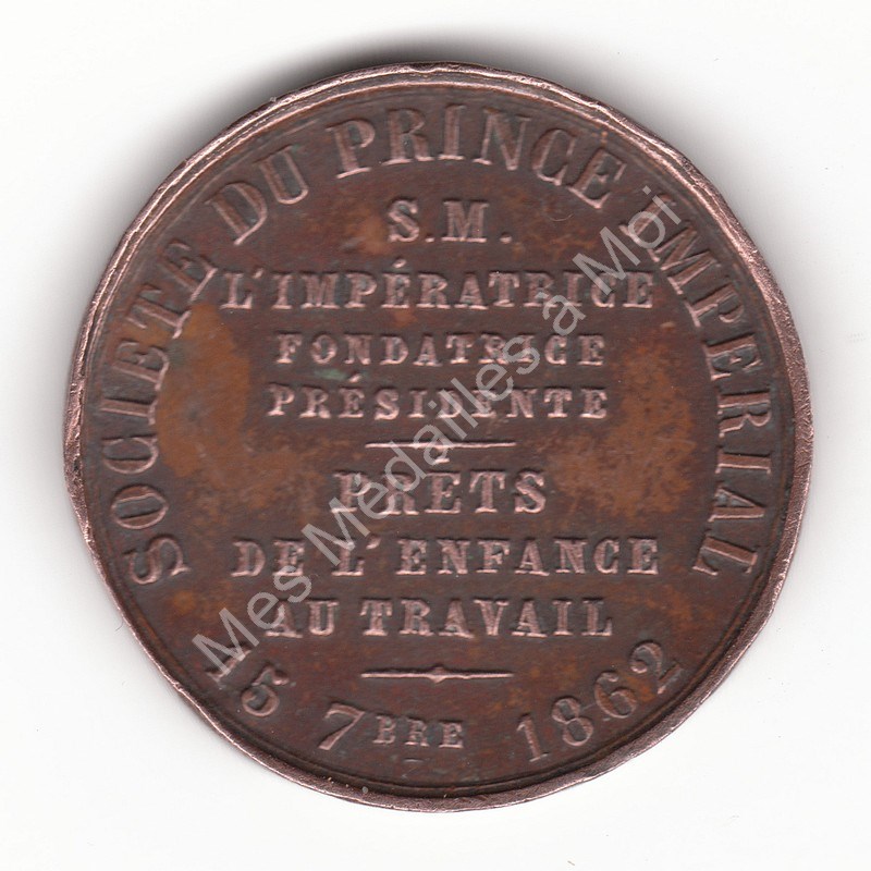 Napoléon IV - Sté du Prince Impérial - 1862 Napoléon IV - Sté du Prince Impérial - 1862