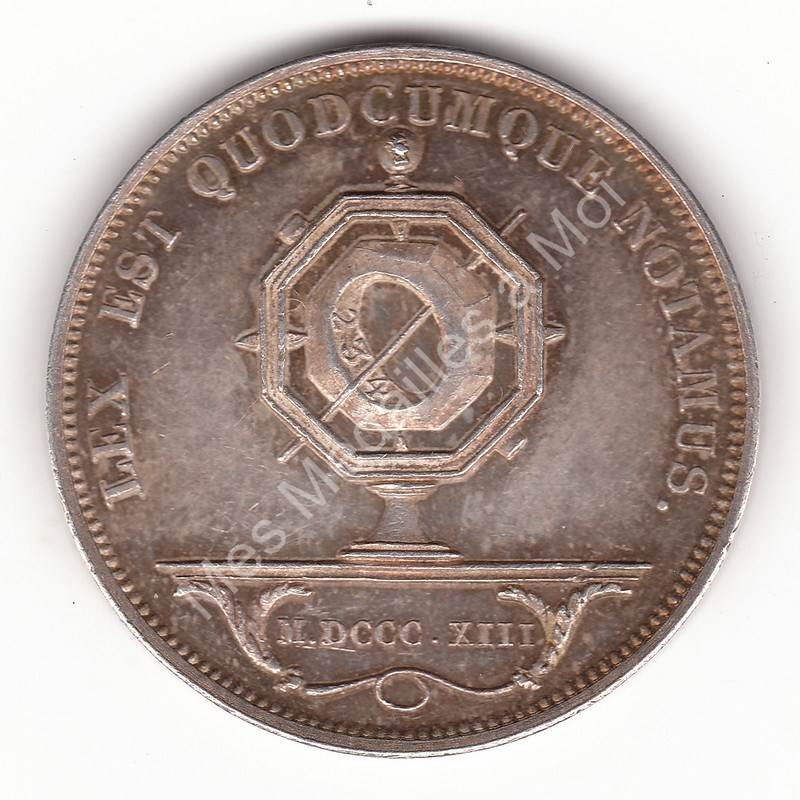 Notaires de St-Etienne - 1886 - flan mat Notaires de St-Etienne - 1886 - flan mat