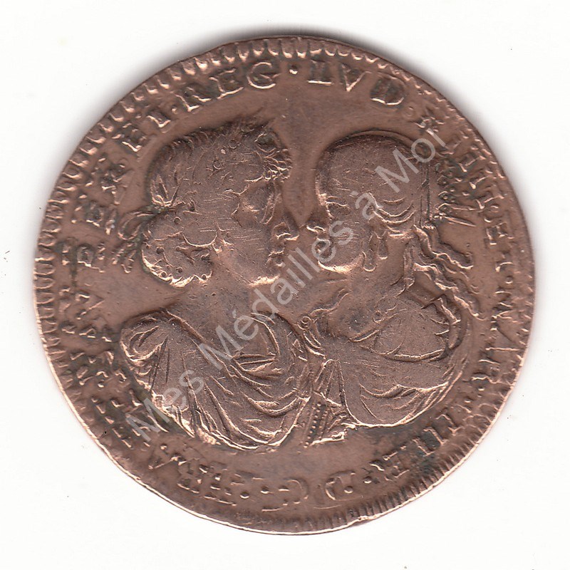 Louis XIV et Marie Thérèse d'Autriche - Mariage du Roi - 1660 Louis XIV et Marie Thérèse d'Autriche - Mariage du Roi - 1660
