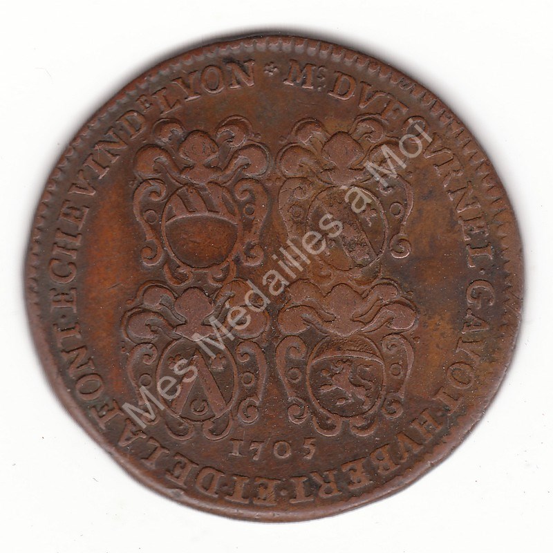 Consulat de Lyon - Benoît Cachet de Montesan - 1705 Consulat de Lyon - Benoît Cachet de Montesan - 1705