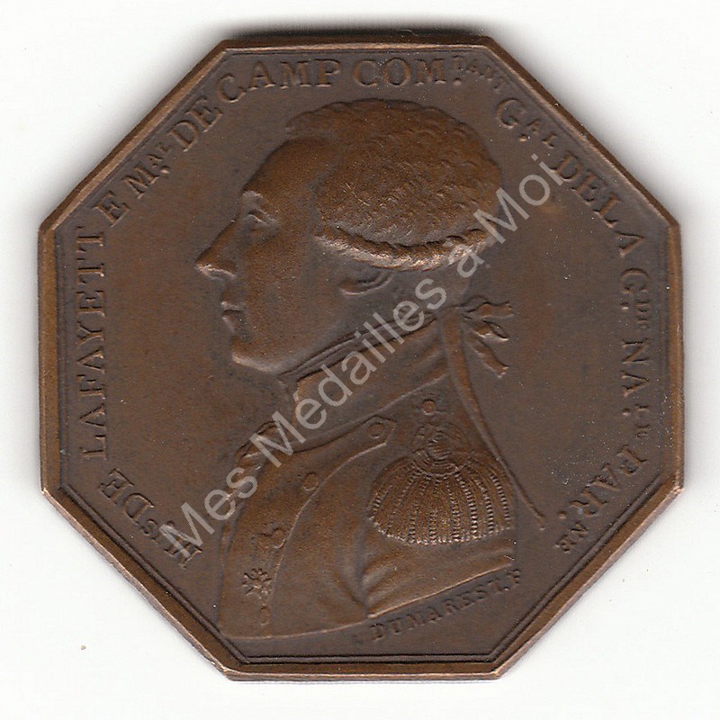 LAFAYETTE - GARDE NATIONALE DE PARIS - 1789 Ref LAFAYETTE - GARDE NATIONALE DE PARIS - 1789 Ref