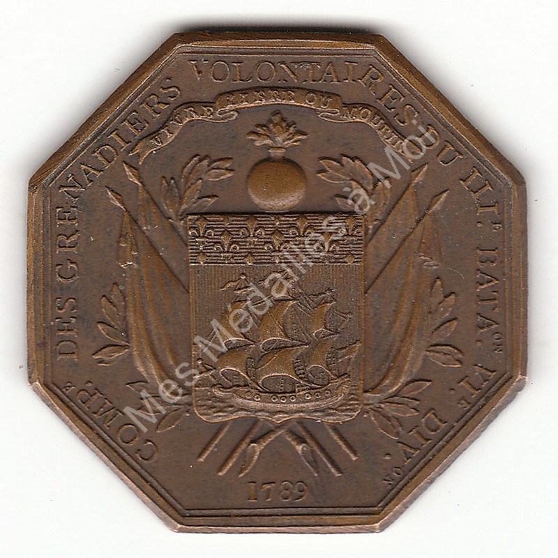 LAFAYETTE - GARDE NATIONALE DE PARIS - 1789 Ref LAFAYETTE - GARDE NATIONALE DE PARIS - 1789 Ref