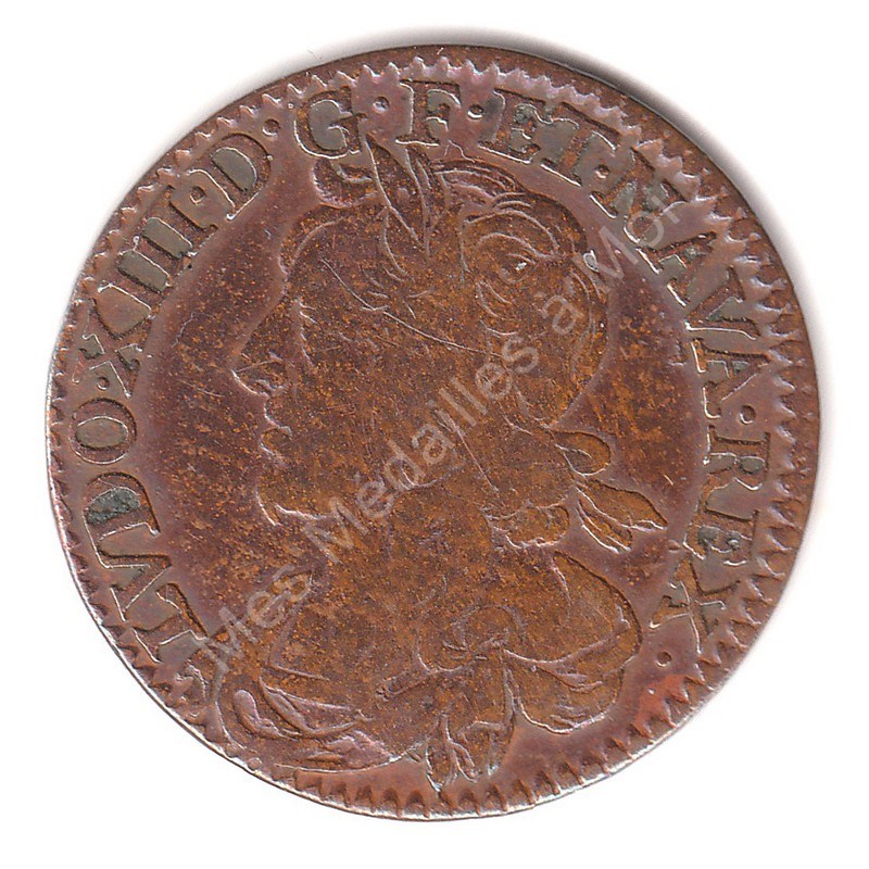 Louis XIII - proche du double tournois - (1642) Louis XIII - proche du double tournois - (1642)