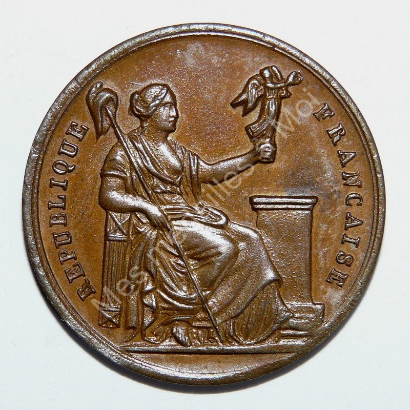 DEUXIME RPUBLIQUE  - Jeton de prsence, Comit provisoire de Lyon (2) - 1848