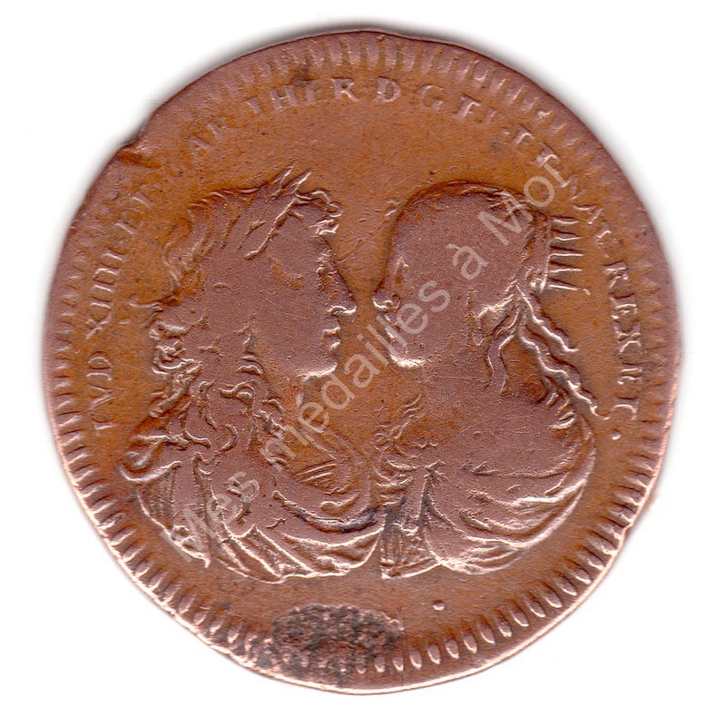 Louis XIV et Marie-Thérèse d'Autriche - Le mariage - 1666 Louis XIV et Marie-Thérèse d'Autriche - Le mariage - 1666
