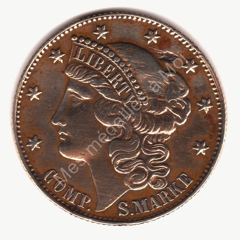 Jeton de jeu allemand - ca 1850 Jeton de jeu allemand - ca 1850
