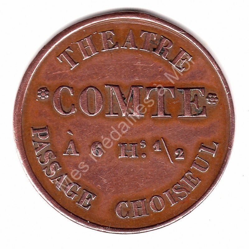 Théatre COMTE - Abonnement de famille - (ca 1845) Théatre COMTE - Abonnement de famille - (ca 1845)