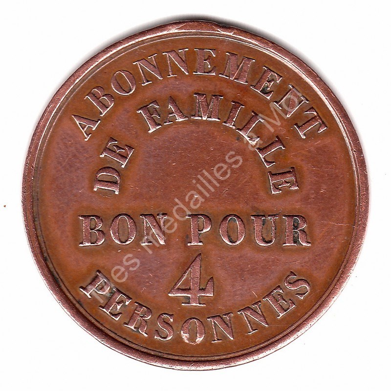 Théatre COMTE - Abonnement de famille - (ca 1845) Théatre COMTE - Abonnement de famille - (ca 1845)