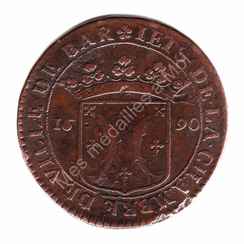 Lorraine - Ville de Bar - Elisabeth Charlotte - 1690 Lorraine - Ville de Bar - Elisabeth Charlotte - 1690
