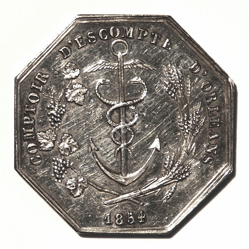 Sté RICHAULT et Cie - Comptoir d'Escompte d'Orléans - 1854 Sté RICHAULT et Cie - Comptoir d'Escompte d'Orléans - 1854