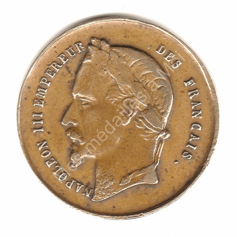 Napoléon III - Jeton de propagande (?) - (ca 1852) Napoléon III - Jeton de propagande (?) - (ca 1852)
