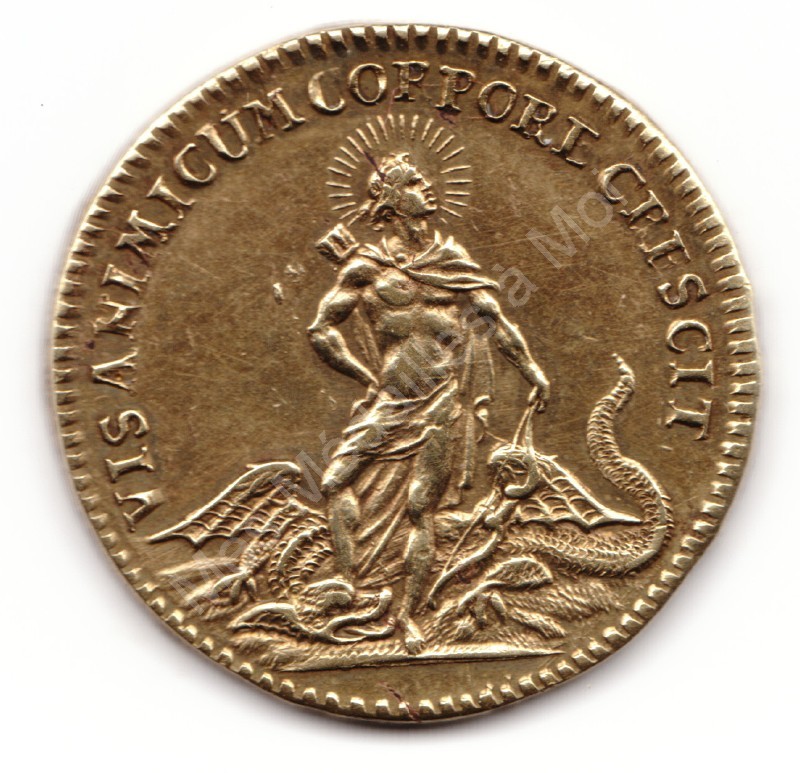 LOUIS XV - Apollon de face foulant aux pieds un monstre ailé (a) LOUIS XV - Apollon de face foulant aux pieds un monstre ailé (a)