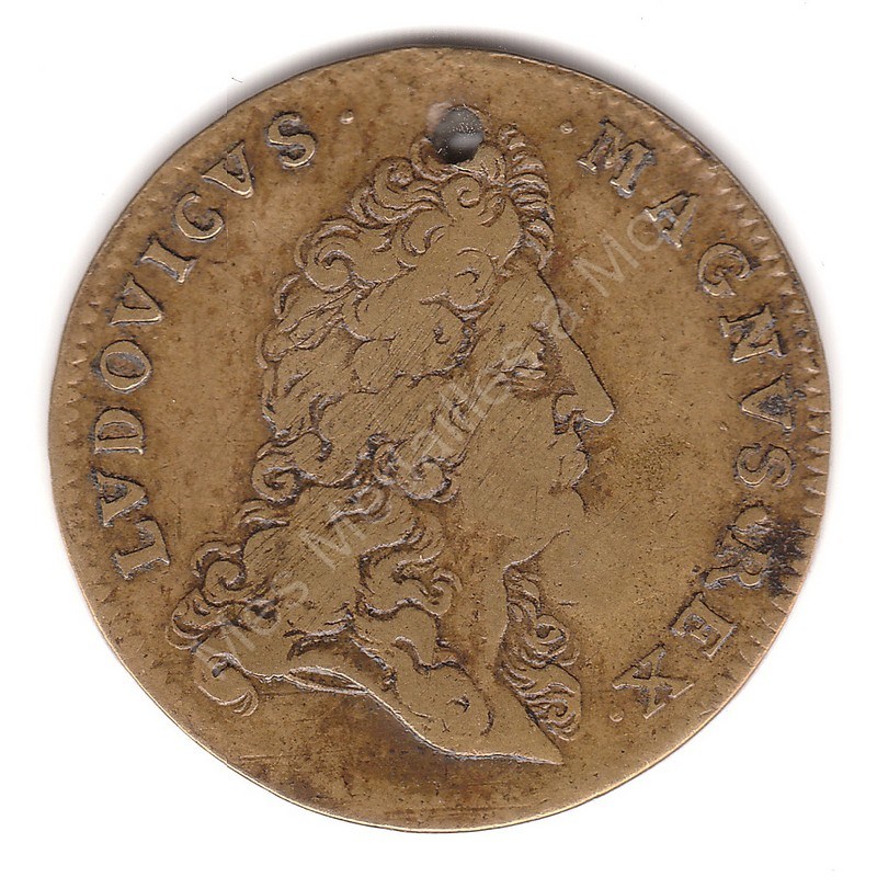 Louis XIV - Ville de Nimègue - Contremarque étoiles - (1678) Louis XIV - Ville de Nimègue - Contremarque étoiles - (1678)
