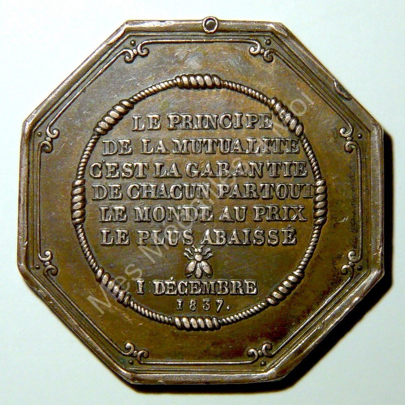 Assurance Mutuelle Mobilière Parisienne contre l'Incendie - 1837 Assurance Mutuelle Mobilière Parisienne contre l'Incendie - 1837