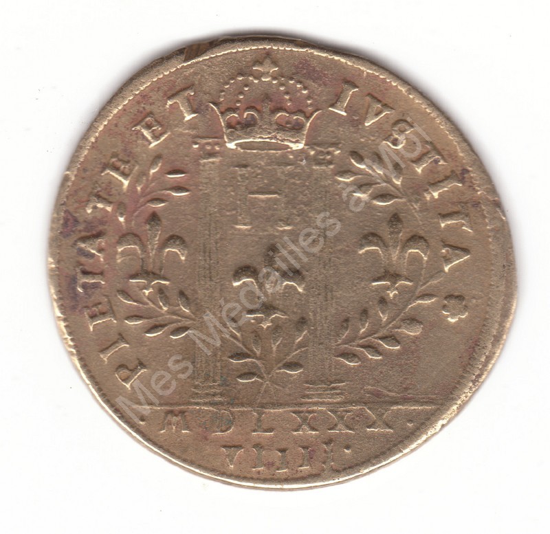 Henri IV (ou III) 1589 PIETE ET IVSTITA Henri IV (ou III) 1589 PIETE ET IVSTITA