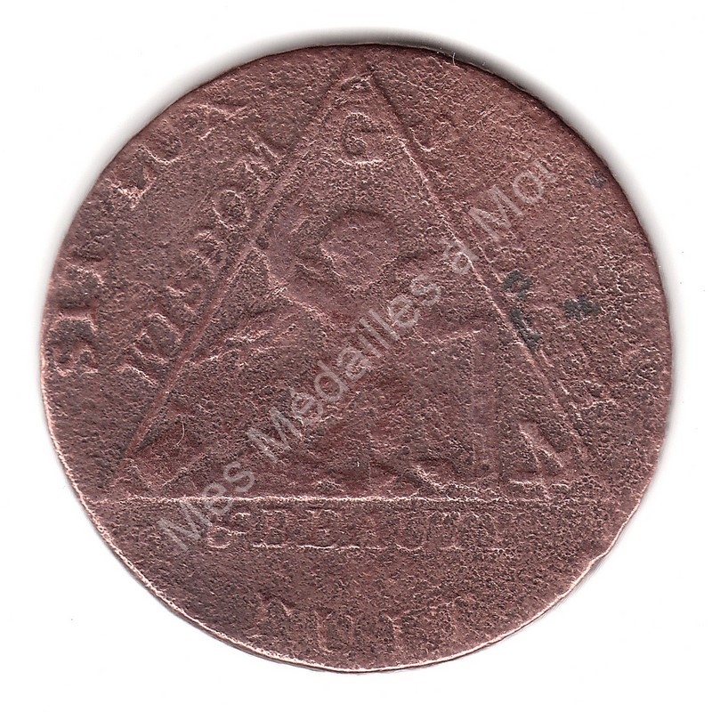 Half-penny - Prince of Wales - 1794 - Jeton maçonnique Half-penny - Prince of Wales - 1794 - Jeton maçonnique