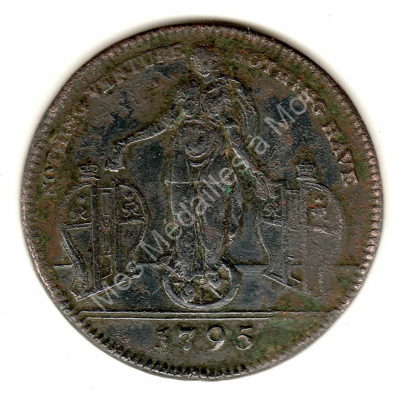 Half penny token - Richardson's & Goodluck - Middlesex - 1795 Half penny token - Richardson's & Goodluck - Middlesex - 1795