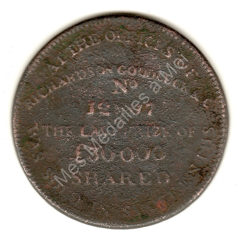 Half penny token - Richardson's & Goodluck - Middlesex - 1795 Half penny token - Richardson's & Goodluck - Middlesex - 1795