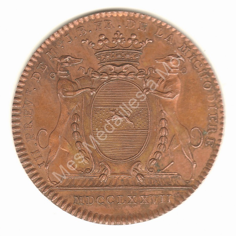 Île de France - Jean-Baptiste François de la Michodière - IIIème prévôté - 1777 RF Île de France - Jean-Baptiste François de la Michodière - IIIème prévôté - 1777 RF
