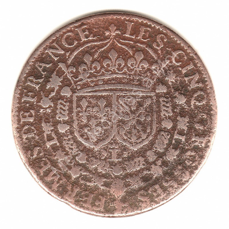 Louis XIII - Trsor Royal - Les cinq grosses fermes de France - 1639 (b)