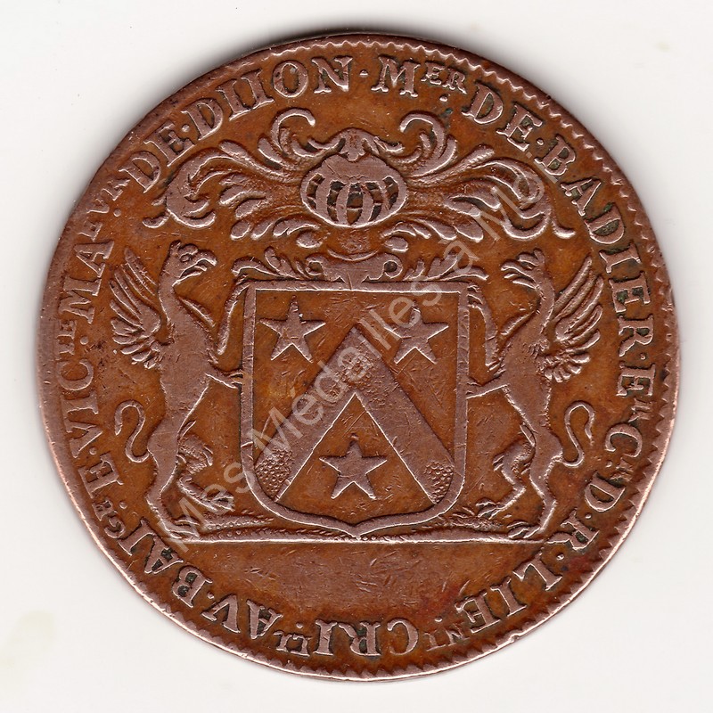 Maire de Dijon - Mathieu de Badier -Lieutenant général criminel au bailliage - 1685 Maire de Dijon - Mathieu de Badier -Lieutenant général criminel au bailliage - 1685