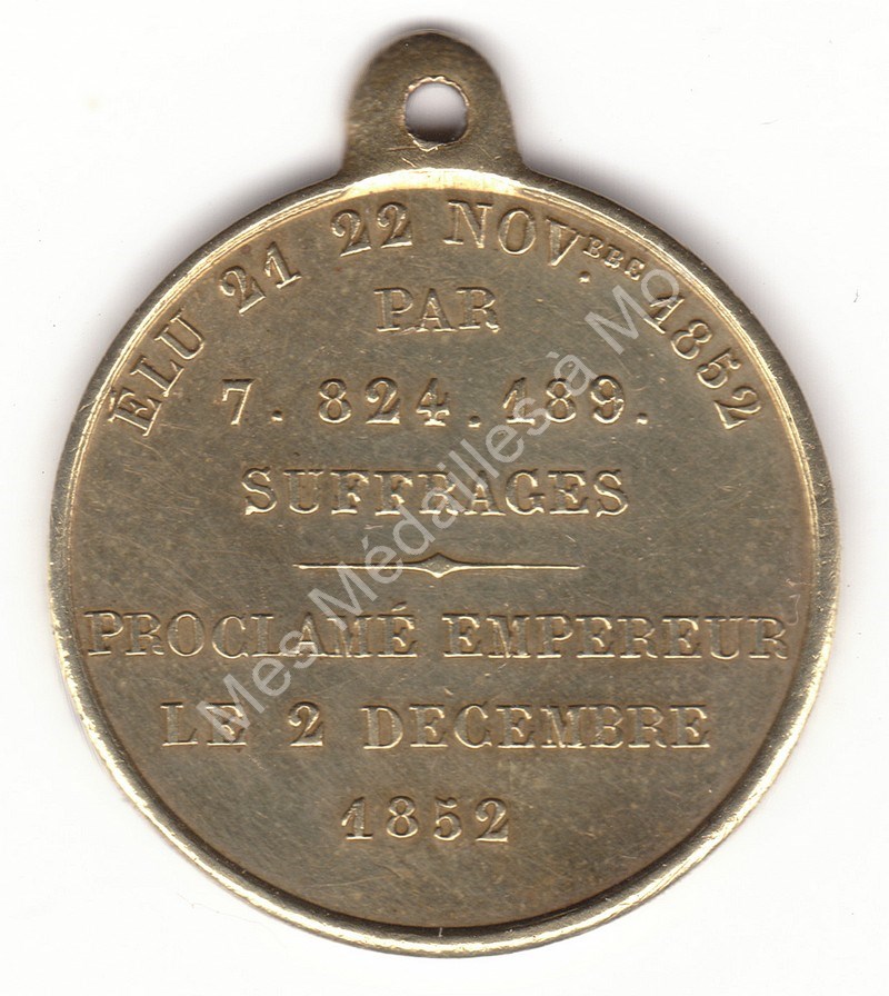 Napoléon III - Election de 1852 - Caqué Napoléon III - Election de 1852 - Caqué