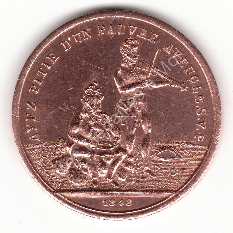Chûte de la royauté - Ayez pitié d'un pauvre aveugle - 1848 Chûte de la royauté - Ayez pitié d'un pauvre aveugle - 1848