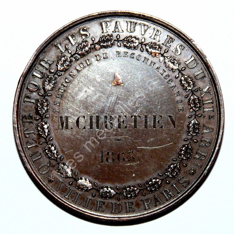 Quête pour les pauvres du XIIème Ardt - 1865 Quête pour les pauvres du XIIème Ardt - 1865