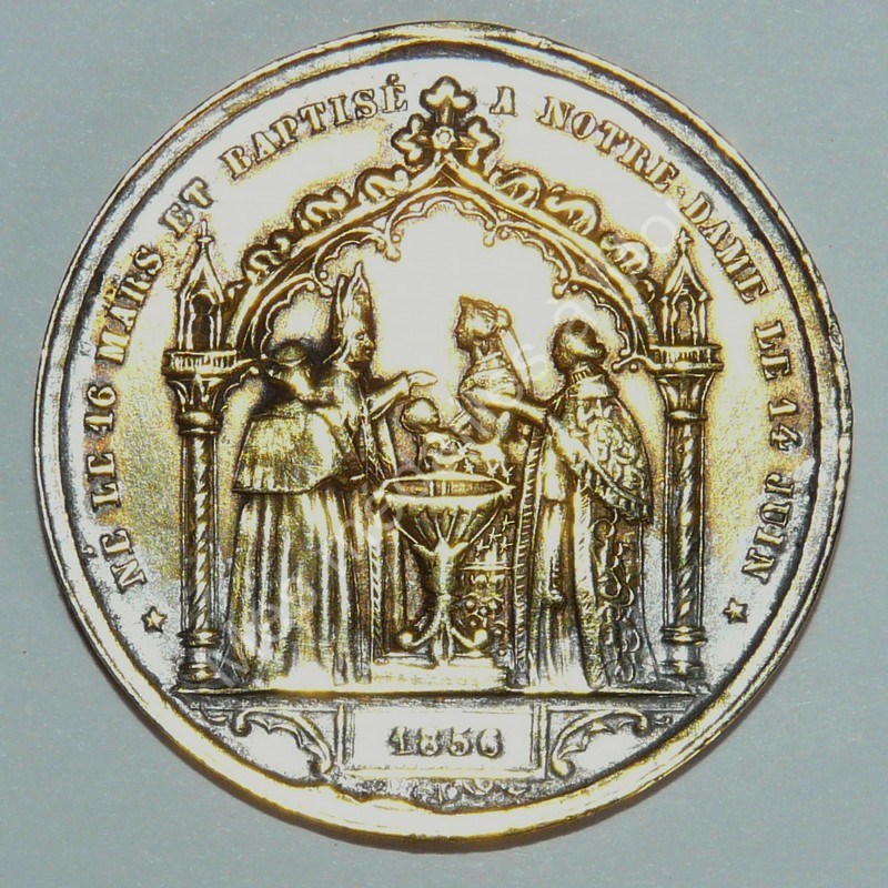 Napoléon IV - Baptême du Prince Eugène - 1856 Napoléon IV - Baptême du Prince Eugène - 1856