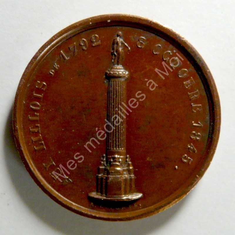 Lille 1792 - Colonne de la Déesse - 1845 Lille 1792 - Colonne de la Déesse - 1845