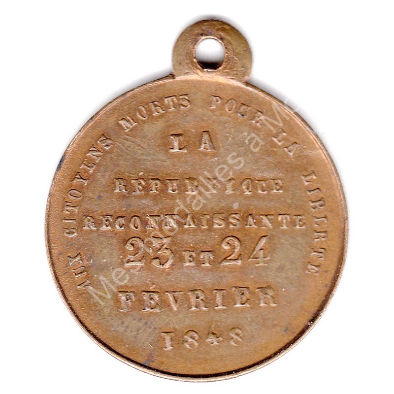 DEUXIÈME RÉPUBLIQUE - Journées de février 1848 - Exemple aux peuples (a) DEUXIÈME RÉPUBLIQUE - Journées de février 1848 - Exemple aux peuples (a)