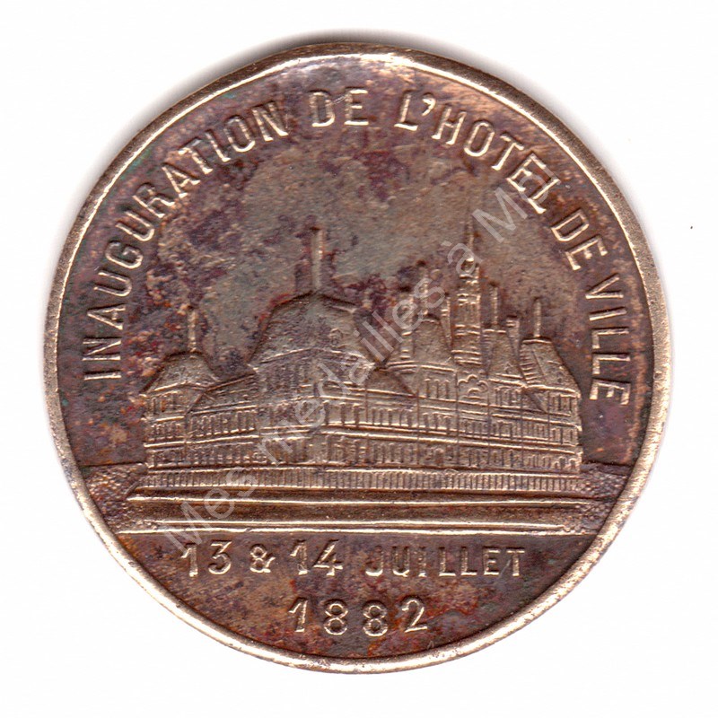 Paris - Inauguration de l'Hôtel de Ville - 1882 Paris - Inauguration de l'Hôtel de Ville - 1882