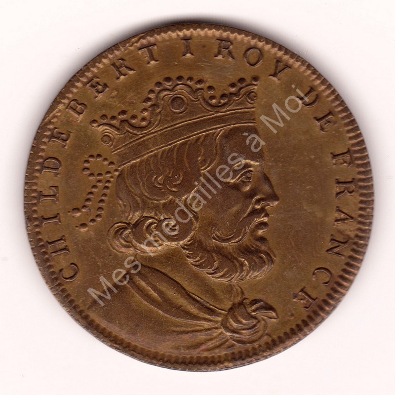 Childebert 1er - Série métallique des Rois de France N°6 - (511) Childebert 1er - Série métallique des Rois de France N°6 - (511)