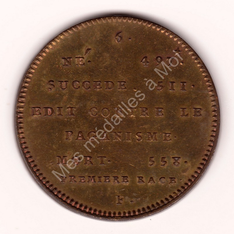 Childebert 1er - Série métallique des Rois de France N°6 - (511) Childebert 1er - Série métallique des Rois de France N°6 - (511)