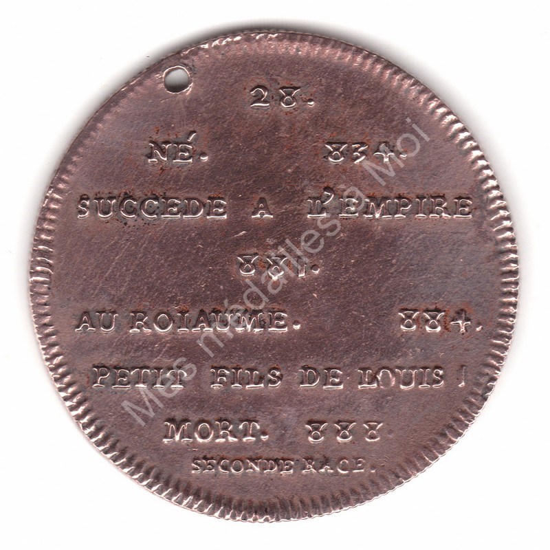 Charles III (Le Gros) (a) - Série Métallique des Rois de France N°28 - (881) Charles III (Le Gros) (a) - Série Métallique des Rois de France N°28 - (881)