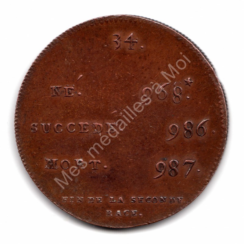 Louis V (le Fainéant) - Série Métallique des Rois de France N° 34 - (986) Louis V (le Fainéant) - Série Métallique des Rois de France N° 34 - (986)