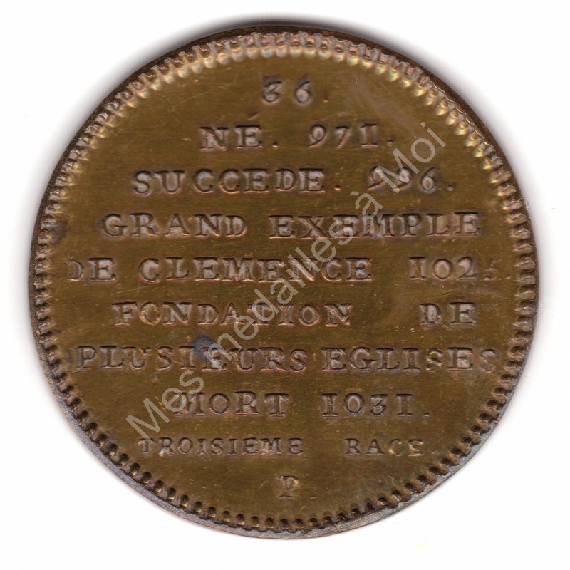 Robert II (Le Pieux) - Série Métallique des Rois de France N°36 - (996) Robert II (Le Pieux) - Série Métallique des Rois de France N°36 - (996)